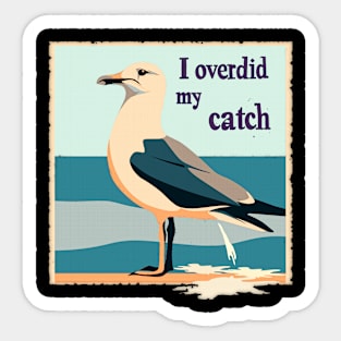 Seagull retro Sticker